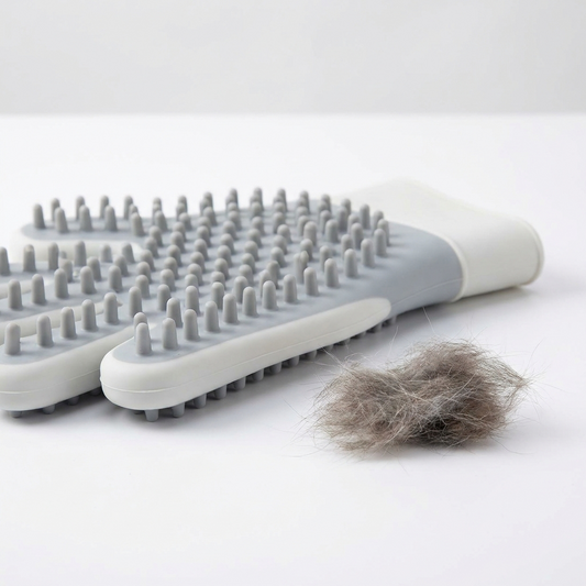 Cat Nest Grooming Glove with silicone bristles